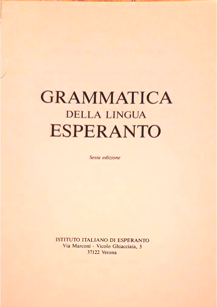 Grammatica della lingua esperanto